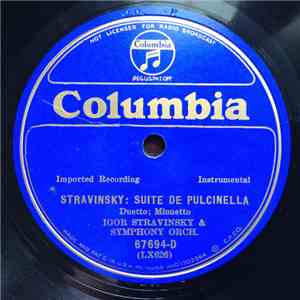 Igor Stravinsky - Suite De Pulcinella album