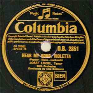 Josef Locke - Hear My Song, Violetta / I'll Take You Home Again Kathleen album