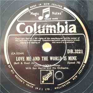 Josef Locke - Love Me And The World Is Mine / Love's Last World Is Spoken album