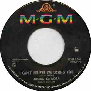 Julius La Rosa - We Need A Little Christmas / I Can't Believe I'm Losing You album