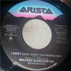 Melissa Manchester - I Don't Care What The People Say album