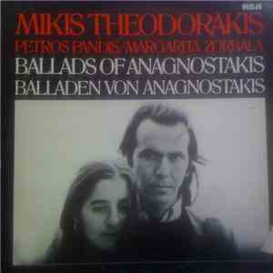 Mikis Theodorakis - Petros Pandis / Margarita Zorbala - Ballads Of Anagnostakis album