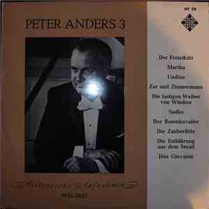 Peter Anders  - Oper III album