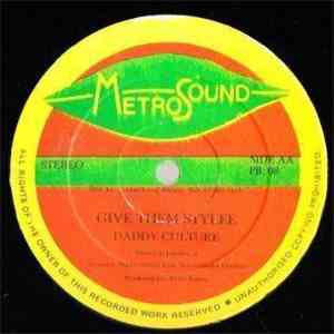 Peter Metro, Daddy Culture - Dancing Spirit / Give Them Stylee album