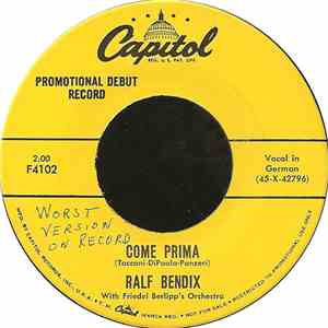 Ralf Bendix - Come Prima album