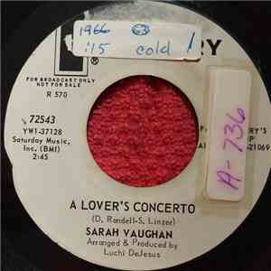 Sarah Vaughan - A Lover's Concerto / First Thing Every Morning album