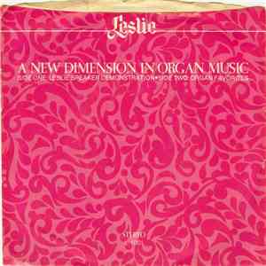 Unknown Artist - A New Dimension In Organ Music album