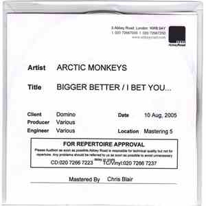 Arctic Monkeys - Bigger Better / I Bet You... album