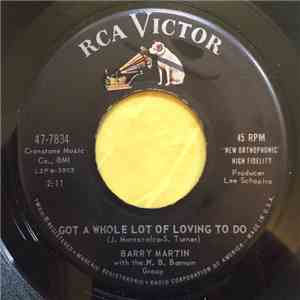 Barry Martin  With The H.B. Barnum Group - Got A Whole Lot Of Loving To Do / Why'd I Have To Fall In Love With You, For album