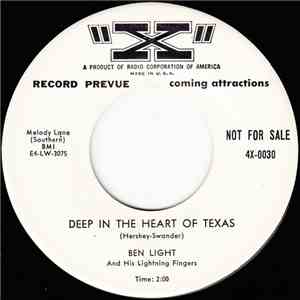 Ben Light And His Lightning Fingers - Deep In The Heart Of Texas / Georgia On My Mind album