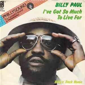 Billy Paul - I've Got So Much To Live For album