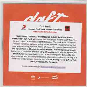 Daft Punk Starring Julian Casablancas - Instant Crush album