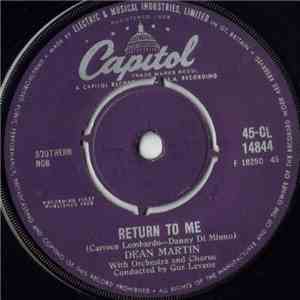 Dean Martin - Return To Me / Forgetting You album