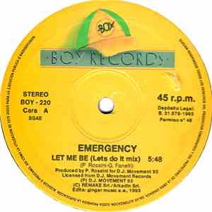 Emergency - Let Me Be album