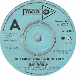 Erma Franklin - Gotta Find Me A Lover (24 Hours A Day) / Change My Thoughts From You album