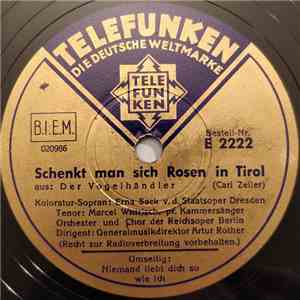 Erna Sack / Marcel Wittrisch - Niemand Liebt Dich So Wie Ich / Schenkt Man Sich Rosen In Tirol album