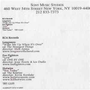Foo Fighters, Hotwire, Longwave - Promo Compilation album