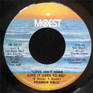 Frankie Valli - Love Isn't Here (Like It Used To Be) album