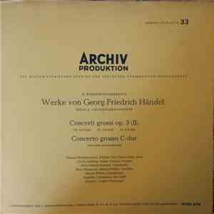 Georg Friedrich Händel - August Wenzinger - Cappella Coloniensis - Concerti Grossi Op.3 (II) - Concerto Grosso C-dur album