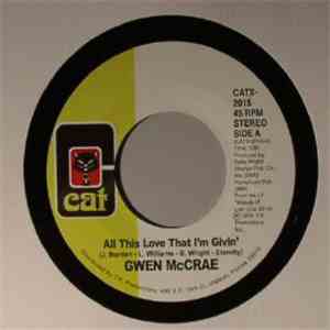 Gwen McCrae - All This Love That I'm Givin' / Maybe I'll Find Somebody New album
