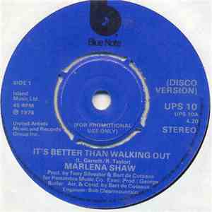 Marlena Shaw - It's Better Than Walkin' Out album