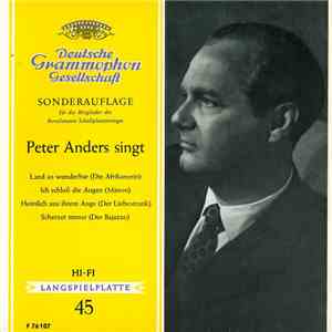 Peter Anders  - Peter Anders Singt album