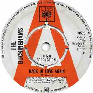 The Buckinghams - Back In Love Again album