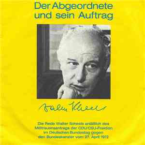Walter Scheel - Der Abgeordnete Und Sein Auftrag album