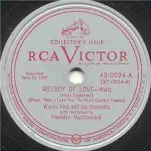 Wayne King And His Orchestra - Melody Of Love / None But The Lonely Heart album