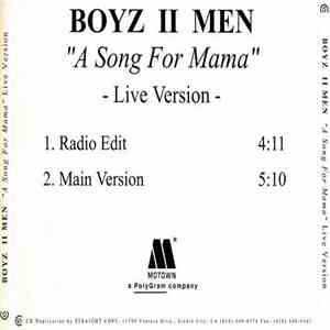 Boyz II Men - A Song For Mama- Live Version album