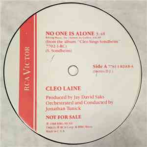 Cleo Laine - No One Is Alone / Not A Day Goes By album