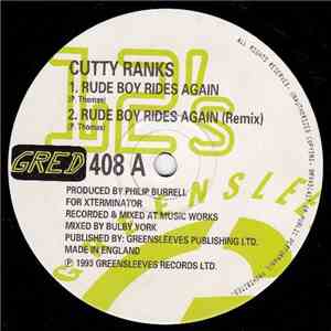 Cutty Ranks - Rude Boy Rides Again album