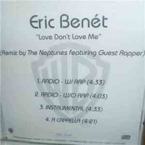 Eric Benét - Love Don't Love Me (Neptunes Remix) album