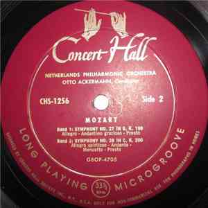 Mozart, Netherlands Philharmonic Orchestra Conducted By Otto Ackermann - Mozart album