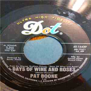 Pat Boone - Days Of Wine And Roses / Meditation album