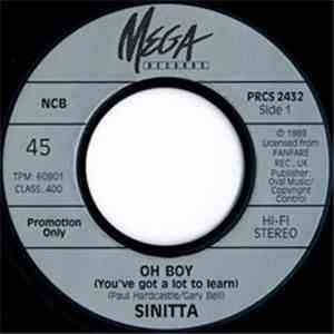 Sinitta - Oh Boy (You've Got A Lot To Learn) album