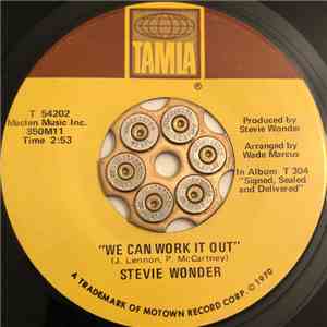 Stevie Wonder - We Can Work It Out / Never Dreamed You'd Leave In Summer album
