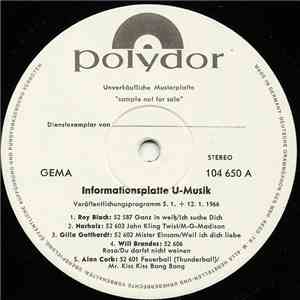 Various - Informationsplatte U-Musik album