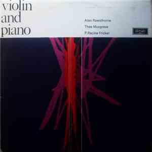 Alan Rawsthorne, Thea Musgrave, P.Racine Fricker - Violin And Piano album