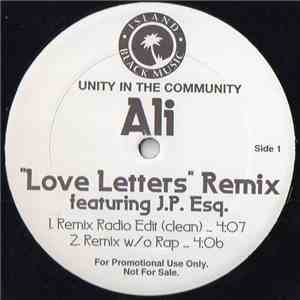 Ali Featuring J.P. Esq. - Love Letters (Remix) album
