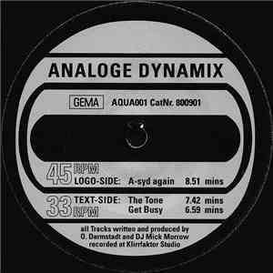Analoge Dynamix - A-syd Again album
