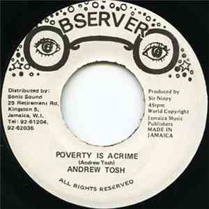 Andrew Tosh - Poverty Is A Crime album
