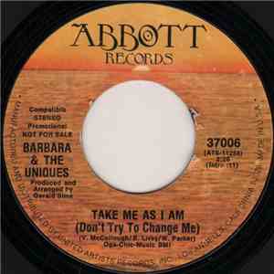 Barbara & The Uniques - Take Me As I Am (Don't Try To Change Me) album