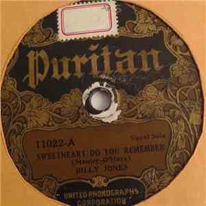 Billy Jones  - Sweetheart Do You Remember / Tell Me Little Gypsy album