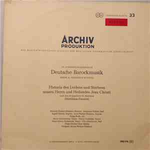 Heinrich Schütz - Dietrich Fischer-Dieskau • Hugo-Distler-Chor Berlin • Klaus Fischer-Dieskau - Matthäus-Passion album