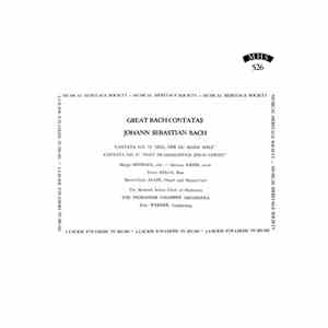 J. S. Bach, Marga Höffgen, Helmut Krebs, Franz Kelch, Heinrich-Schütz-Chor Heilbronn, Pforzheim Chamber Orchestra . Direction: Fritz Werner - Cantata No. 78, "Jesu, Der Du Meine Seele" & Cantata No. 67, "Halt´ Im Gedächtnis Jesum Christ" album