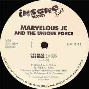 Marvelous JC And The Unique Force - Get Real / Thank-full album