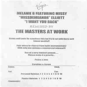 Melanie B Featuring Missy "Missdemeanor" Elliott - I Want You Back (The Masters At Work Remixes) album