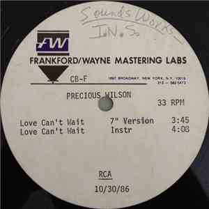 Precious Wilson - Love Can't Wait album