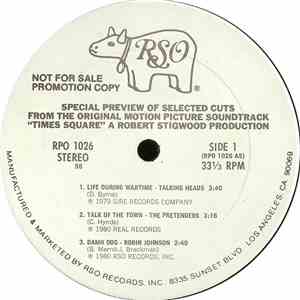 Various - Special Preview Of Selected Cuts From The Original Motion Picture Soundtrack "Times Square" A Robert Stigwood Production album